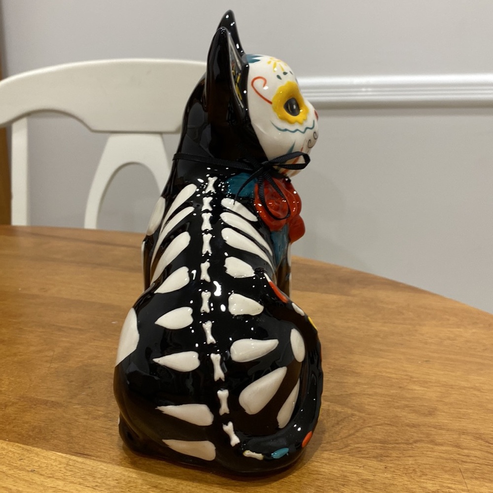 NWT.  BlueSky Clayworks, Day of the Dead cat figurine. - Picture 5 of 11
